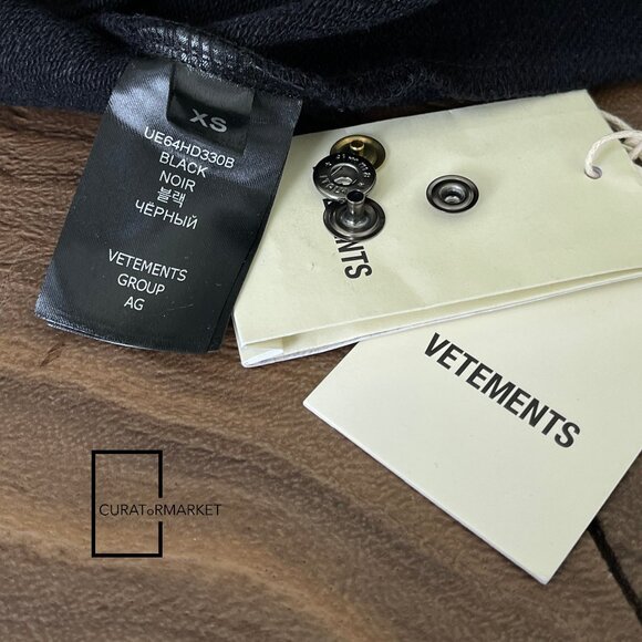 Vetements: GRAIL Multi Cargo Pocket Zip Army Military Black Hoodie SS24 - Picture 12 of 16